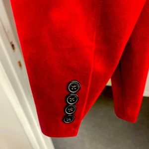 International Concepts Red with Black Trim Mens Blazer